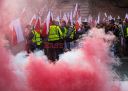 Protest rolników w Warszawie