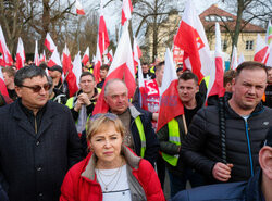 Protest rolników w Warszawie