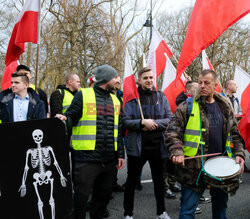 Protest rolników w Warszawie