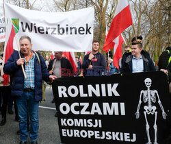 Protest rolników w Warszawie