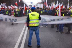 Protest rolników w Warszawie