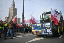 Protest rolników w Warszawie