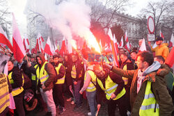 Protest rolników w Warszawie