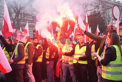 Protest rolników w Warszawie