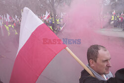 Protest rolników w Warszawie