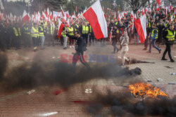 Protest rolników w Warszawie