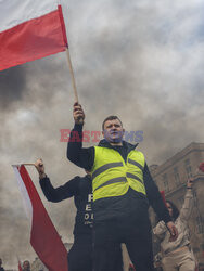 Protest rolników w Warszawie