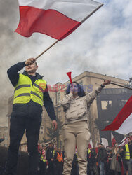 Protest rolników w Warszawie