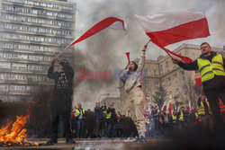 Protest rolników w Warszawie