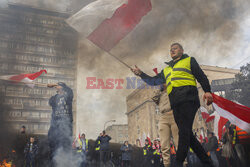 Protest rolników w Warszawie