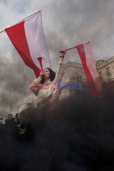 Protest rolników w Warszawie