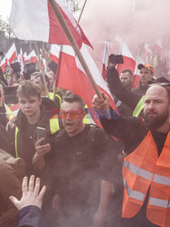 Protest rolników w Warszawie