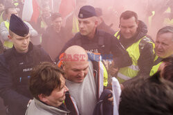 Protest rolników w Warszawie