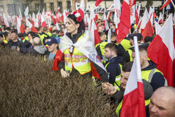 Protest rolników w Warszawie