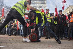 Protest rolników w Warszawie