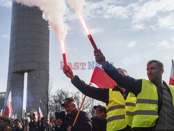 Protest rolników w Warszawie