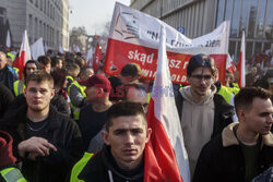 Protest rolników w Warszawie