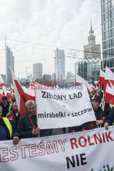 Protest rolników w Warszawie