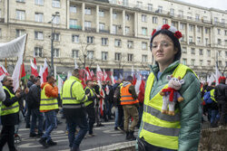 Protest rolników w Warszawie