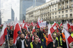 Protest rolników w Warszawie