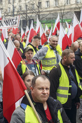 Protest rolników w Warszawie