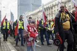 Protest rolników w Warszawie