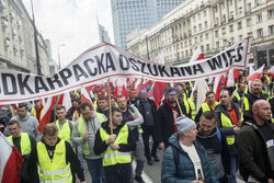 Protest rolników w Warszawie