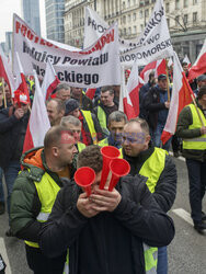 Protest rolników w Warszawie