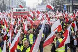 Protest rolników w Warszawie