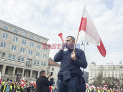 Protest rolników w Warszawie