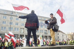 Protest rolników w Warszawie