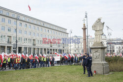 Protest rolników w Warszawie