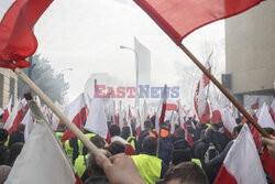 Protest rolników w Warszawie