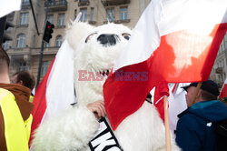 Protest rolników w Warszawie