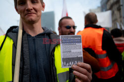 Protest rolników w Warszawie