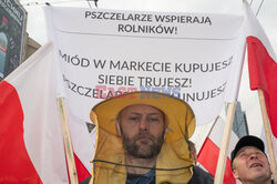 Protest rolników w Warszawie