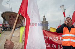 Protest rolników w Warszawie