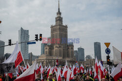 Protest rolników w Warszawie