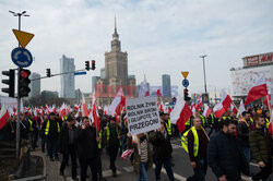 Protest rolników w Warszawie