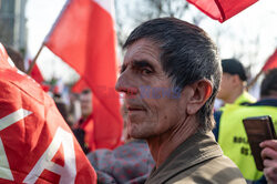 Protest rolników w Warszawie