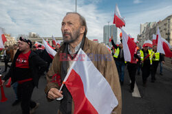 Protest rolników w Warszawie