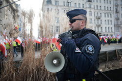 Protest rolników w Warszawie