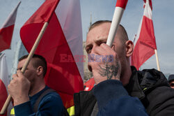 Protest rolników w Warszawie