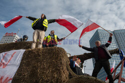 Protest rolników w Warszawie