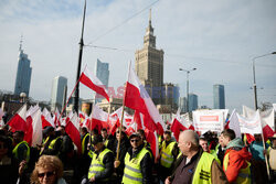 Protest rolników w Warszawie