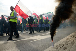 Protest rolników w Warszawie