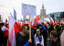 Protest rolników w Warszawie