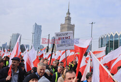 Protest rolników w Warszawie