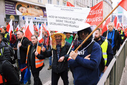 Protest rolników w Warszawie