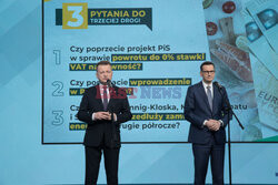 Konferencja prasowa PiS przy Nowogrodzkiej